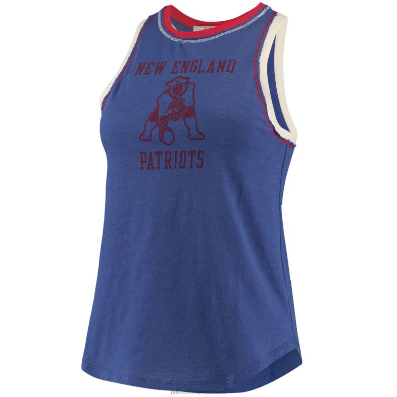 Patriots Jersey kobiety Podkoszulek bez rękawów royal touchdown typu fast food odzież 6RBB2656