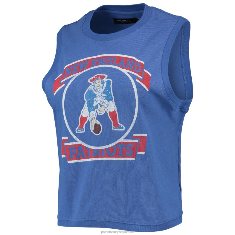 Patriots Jersey kobiety bezrękawnik z mięśniami royal rib ranger typu fast food odzież 6RBB2804
