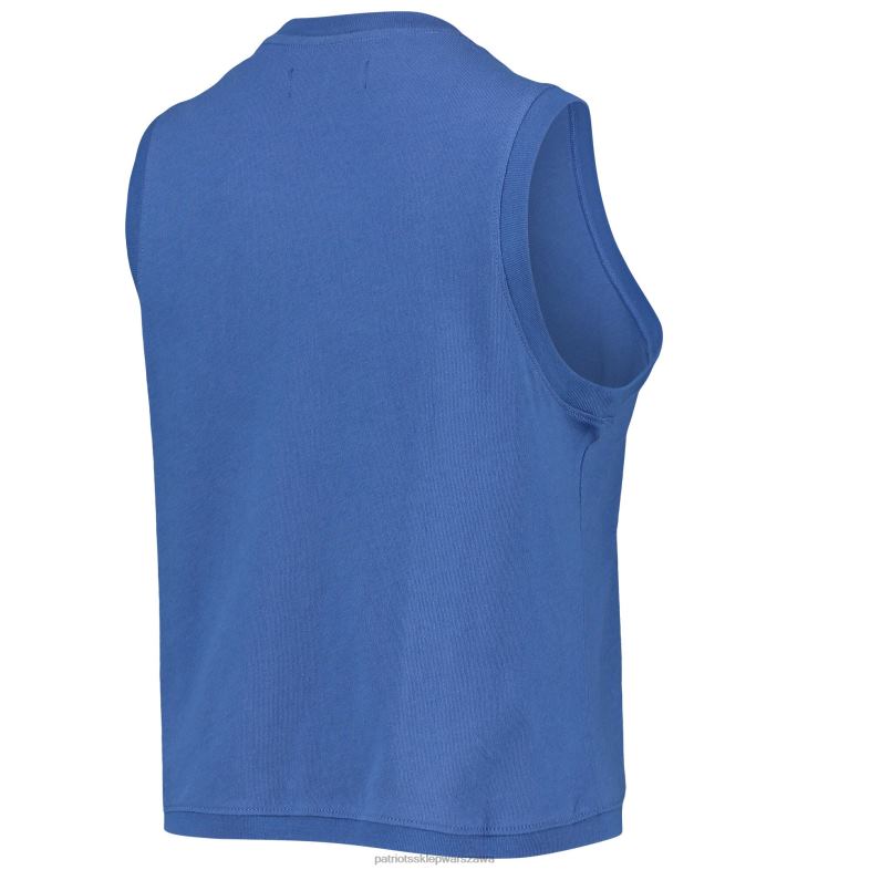 Patriots Jersey kobiety bezrękawnik z mięśniami royal rib ranger typu fast food odzież 6RBB2804