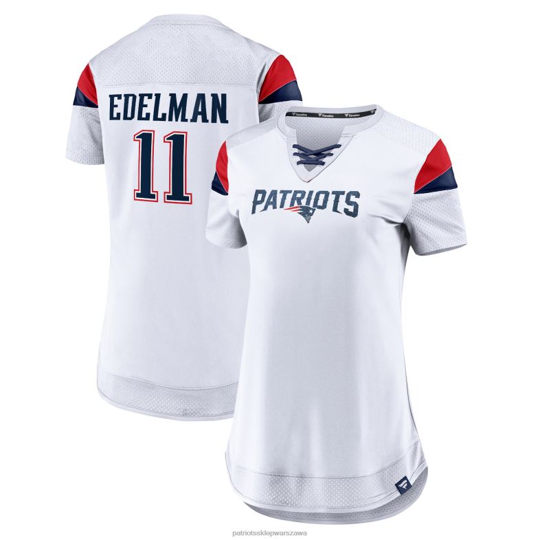 Patriots Jersey kobiety fanatics branded julian edelman granatowy top z imieniem i numerem athena odzież 6RBB2699