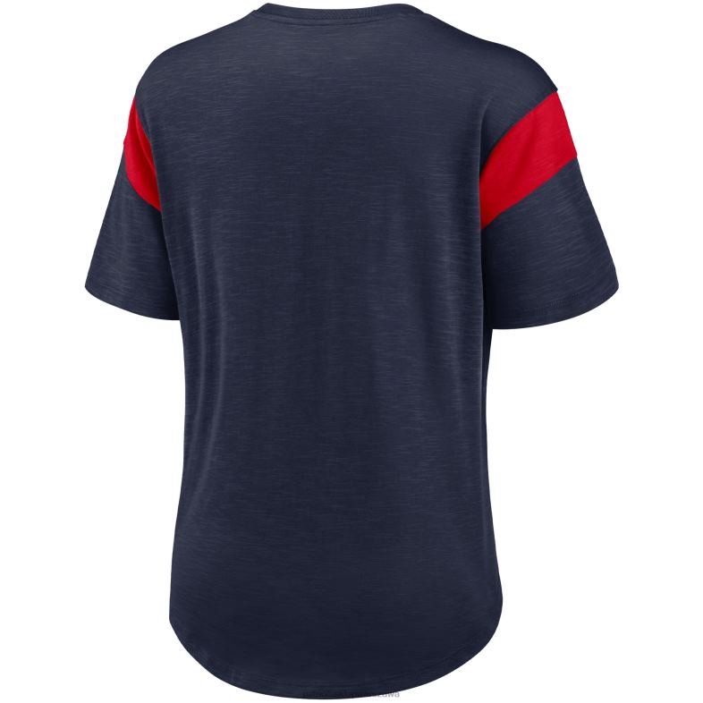 Patriots Jersey kobiety modny top z logo Nike Heather w kolorze granatowym odzież 6RBB2797