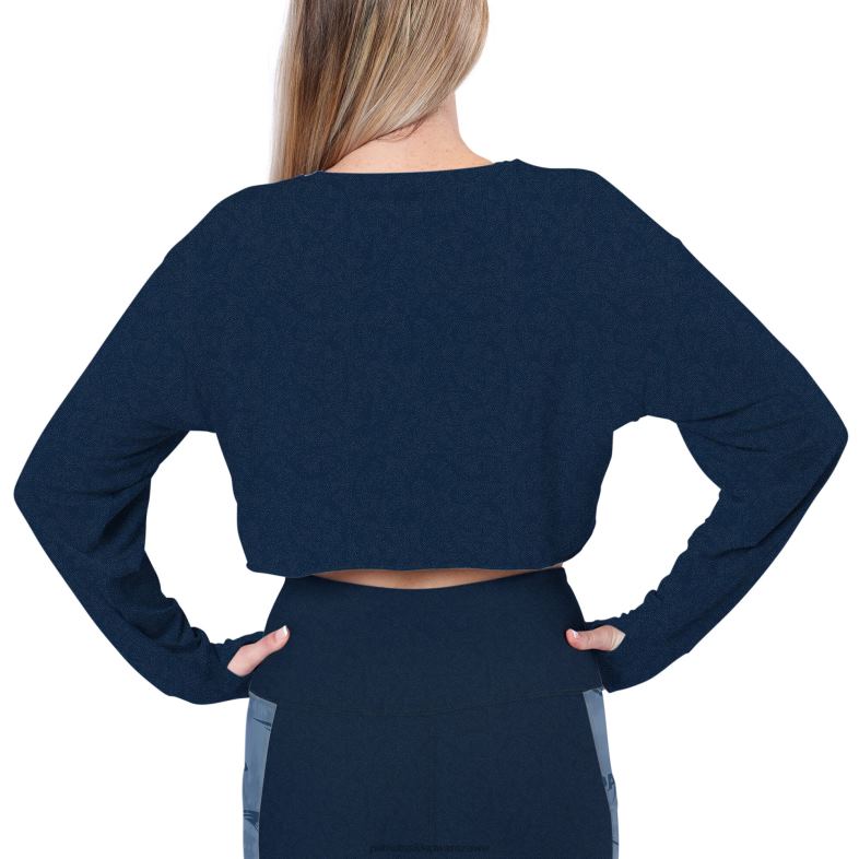 Patriots Jersey kobiety granatowa koszula z długim rękawem certo odzież 6RBB2773