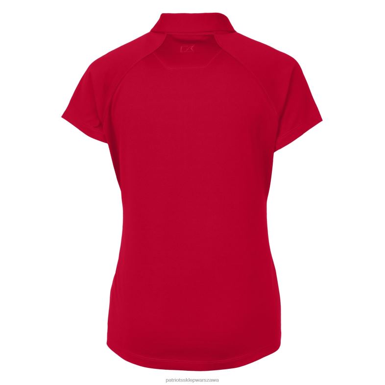 Patriots Jersey kobiety Cutter & Buck czerwone logo kasku drytec forge stretch polo odzież 6RBB2507