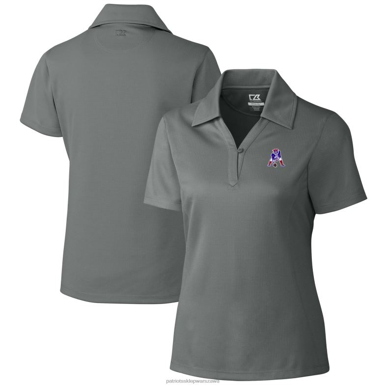Patriots Jersey kobiety Stalowe logo typu Cutter & Buck, gatunek teksturowanej koszulki polo drytec odzież 6RBB2588