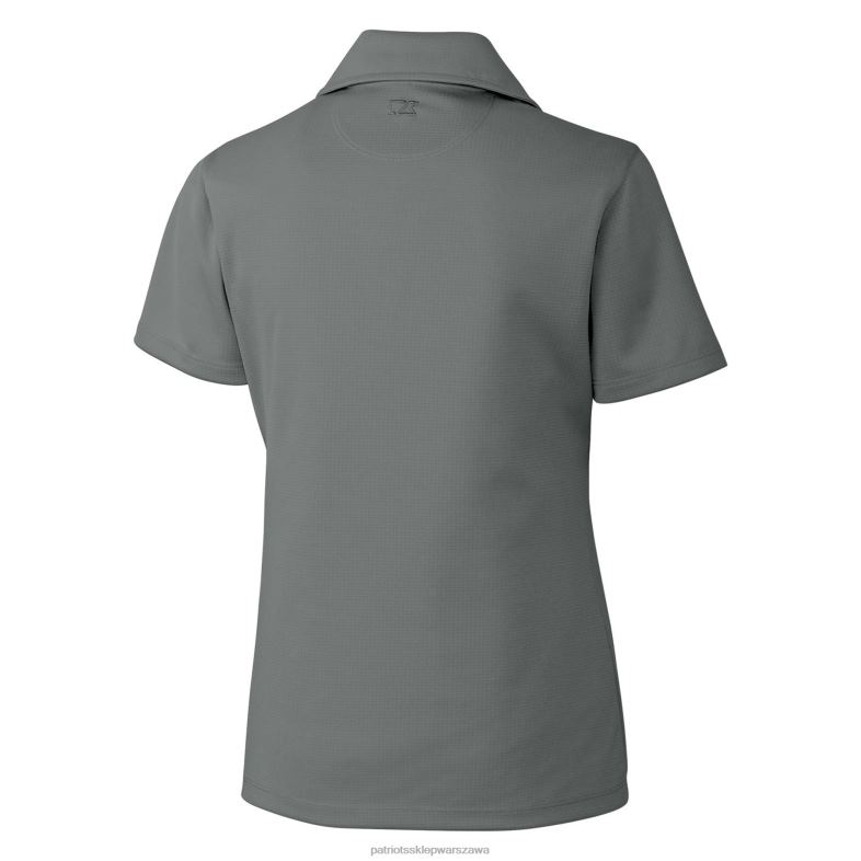 Patriots Jersey kobiety Stalowe logo typu Cutter & Buck, gatunek teksturowanej koszulki polo drytec odzież 6RBB2588