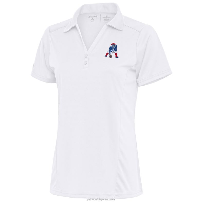 Patriots Jersey kobiety biała koszulka polo z logo Antigua w hołdzie odzież 6RBB2549