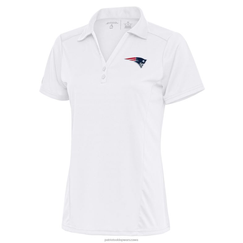 Patriots Jersey kobiety biała koszulka polo z logo zespołu Antigua odzież 6RBB2565
