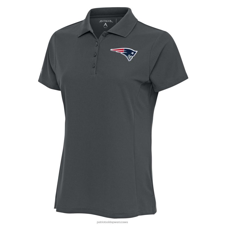 Patriots Jersey kobiety logo zespołu Antigua Carbon Legacy pique polo odzież 6RBB2610