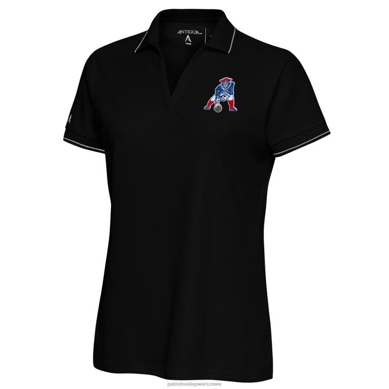 Patriots Jersey kobiety zamożna koszulka polo Antigua w kolorze czarnym odzież 6RBB2559
