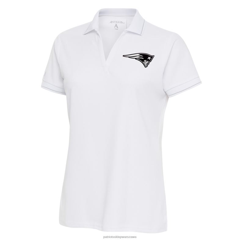 Patriots Jersey kobiety zamożna koszulka polo z białym metalicznym logo antigua odzież 6RBB2545