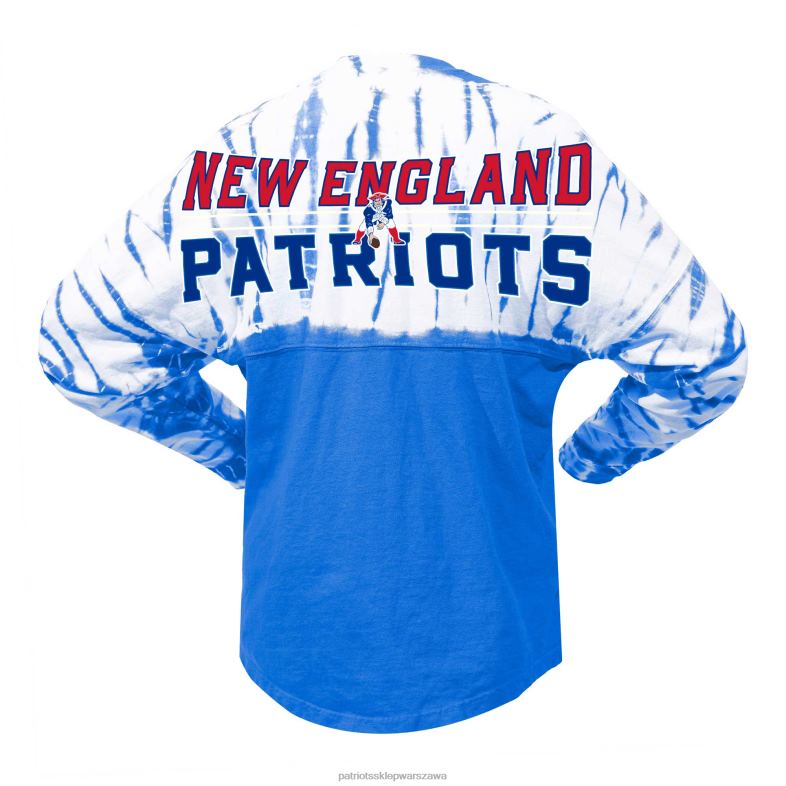 Patriots Jersey kobiety Fanatics markowa koszulka z długimi rękawami z bambusa i dżerseju królewskiego w stylu vintage odzież 6RBB2637
