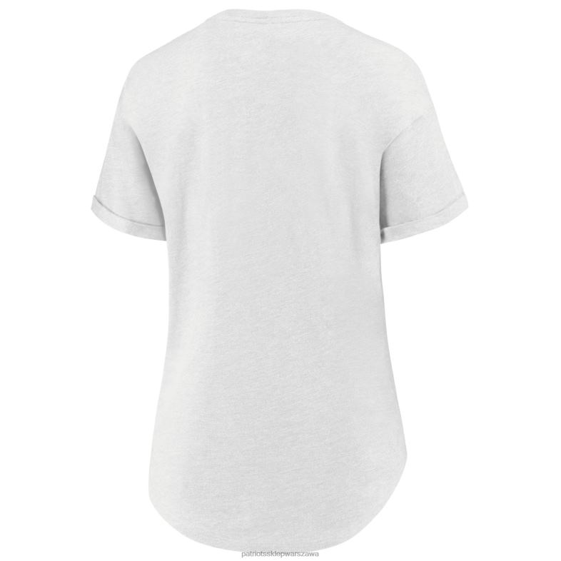 Patriots Jersey kobiety Fanatics markowa melanżowa biała koszulka True Classics Hometown Tacked odzież 6RBB2732