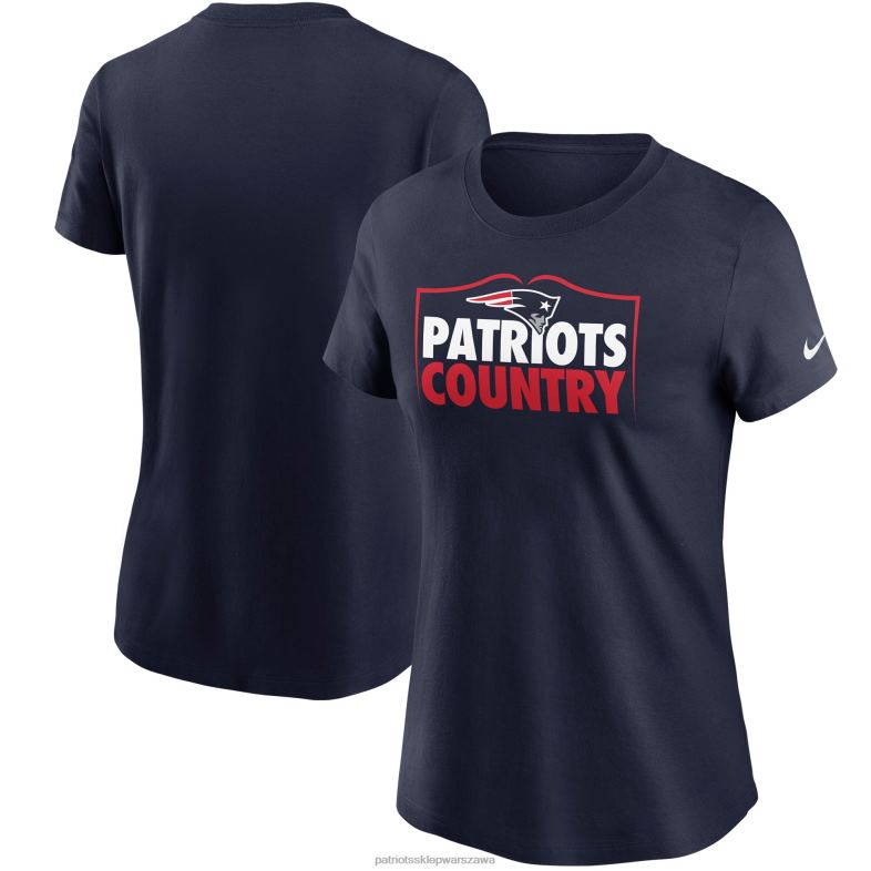 Patriots Jersey kobiety T-shirt Nike z kolekcji Hometown w kolorze granatowym odzież 6RBB2755