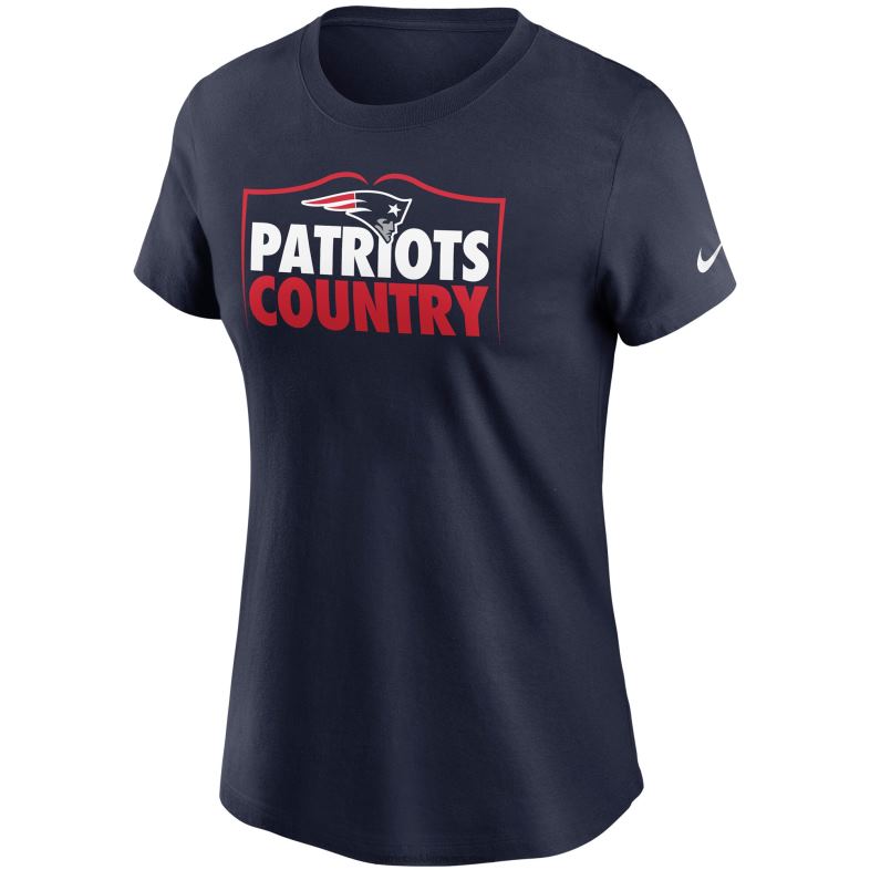 Patriots Jersey kobiety T-shirt Nike z kolekcji Hometown w kolorze granatowym odzież 6RBB2755