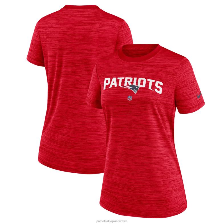 Patriots Jersey kobiety czerwona koszulka nike sideline speed performance odzież 6RBB2688