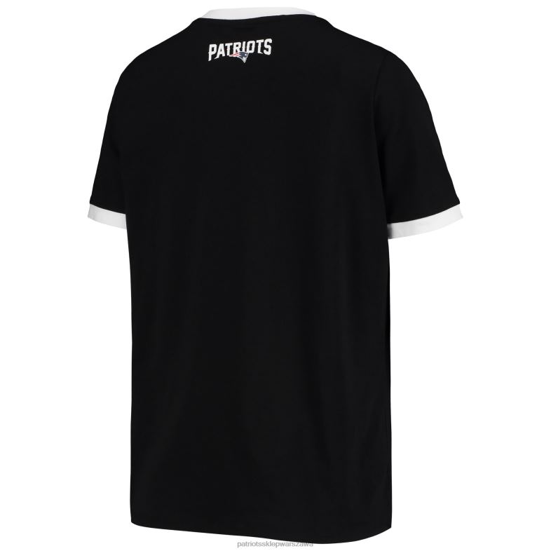 Patriots Jersey kobiety dkny sport czarny t-shirt charlotte z potrójną mieszanką odzież 6RBB2800