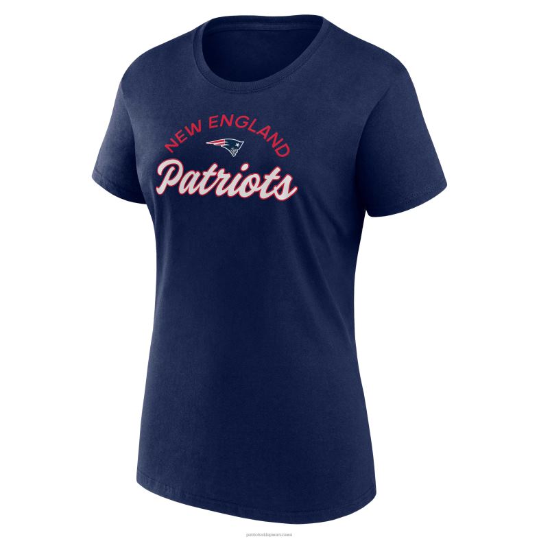 Patriots Jersey kobiety fanatics branded granatowo-biały, lekki zestaw t-shirtów z krótkimi i długimi rękawami odzież 6RBB2634
