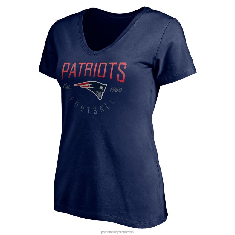 Patriots Jersey kobiety fanatics branded navy live for it T-shirt z dekoltem w szpic odzież 6RBB2757