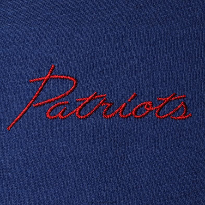 Patriots Jersey kobiety królewska koszulka z półrękawem imitowanym dekoltem w stylu fast food odzież 6RBB2743