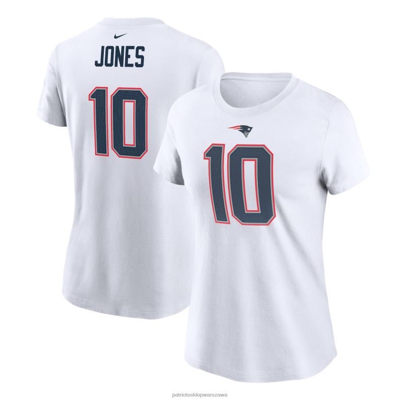 Patriots Jersey kobiety nike mac jones biała koszulka z imieniem i numerem gracza odzież 6RBB2792