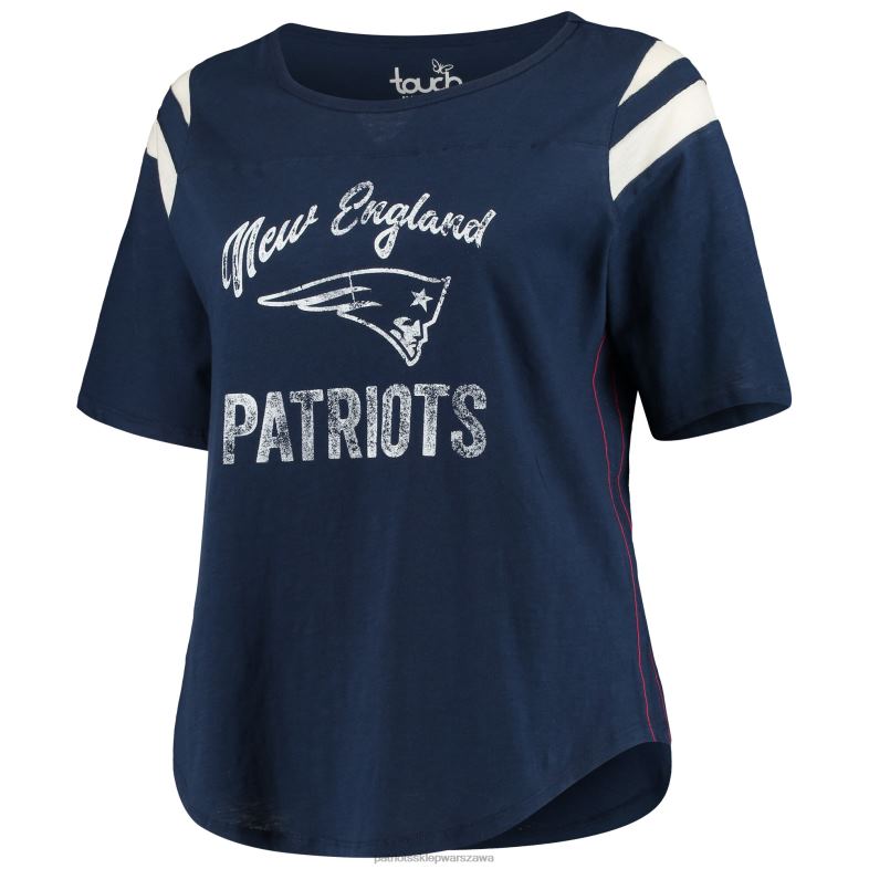 Patriots Jersey kobiety touch granatowa koszulka plus size z półrękawem curve touchdown odzież 6RBB2710