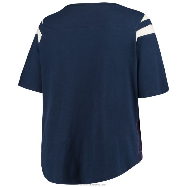 Patriots Jersey kobiety touch granatowa koszulka plus size z półrękawem curve touchdown odzież 6RBB2710