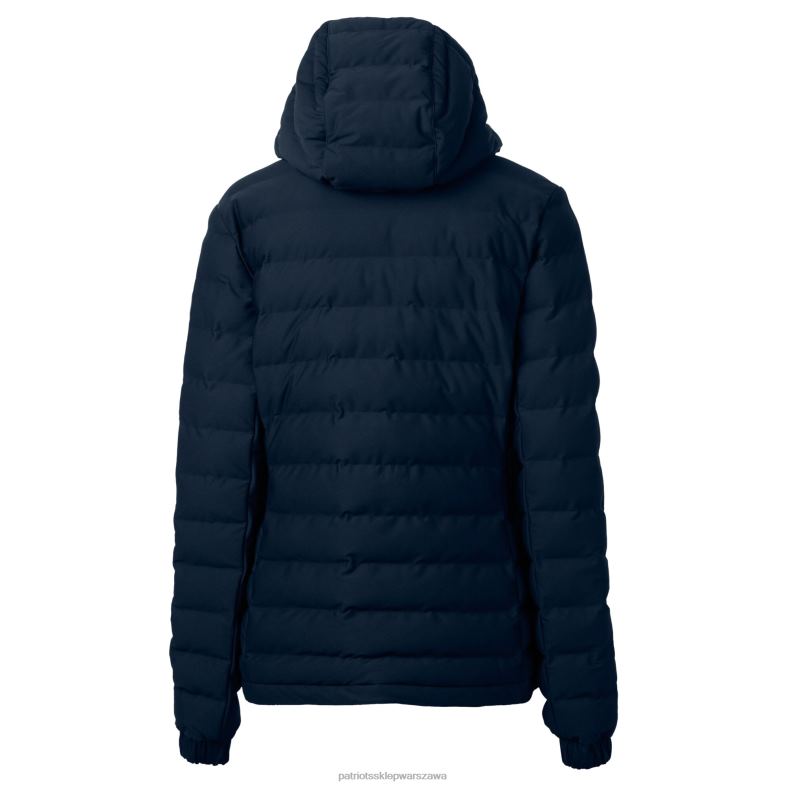 Patriots Jersey kobiety cut & buck granatowy kask logo Mission ridge repreve eko ocieplana kurtka puchowa z zamkiem błyskawicznym na całej długości odzież 6RBB897