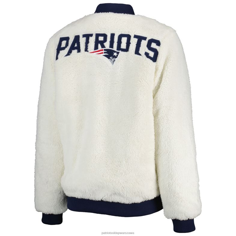 Patriots Jersey kobiety g-iii 4her by carlbanks – Owsianka/granatowa dwustronna kurtka z suwakiem na całej długości odzież 6RBB948