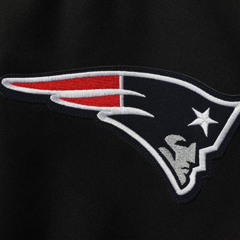 Patriots Jersey kobiety jh design, czarna, plus size, zapinana na zatrzaski kurtka z politwillu odzież 6RBB965