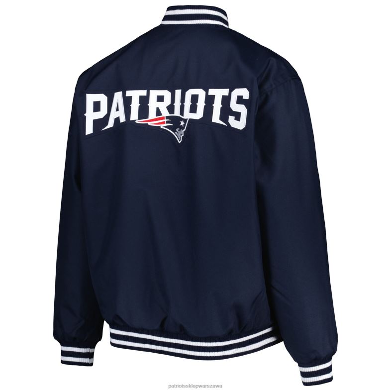 Patriots Jersey kobiety jh design granatowa kurtka plus size zapinana na zatrzaski odzież 6RBB1002