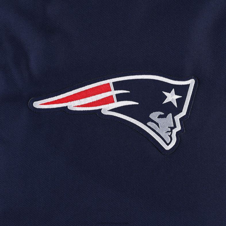 Patriots Jersey kobiety jh design granatowa kurtka plus size zapinana na zatrzaski odzież 6RBB1002