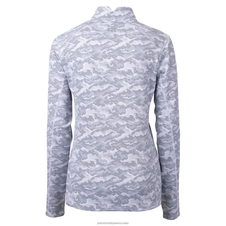 Patriots Jersey kobiety kuter i buck węgiel drzewny logo hełm trawers kamuflażowy rozciągliwy sweter z ćwiartkowym zamkiem błyskawicznym odzież 6RBB881