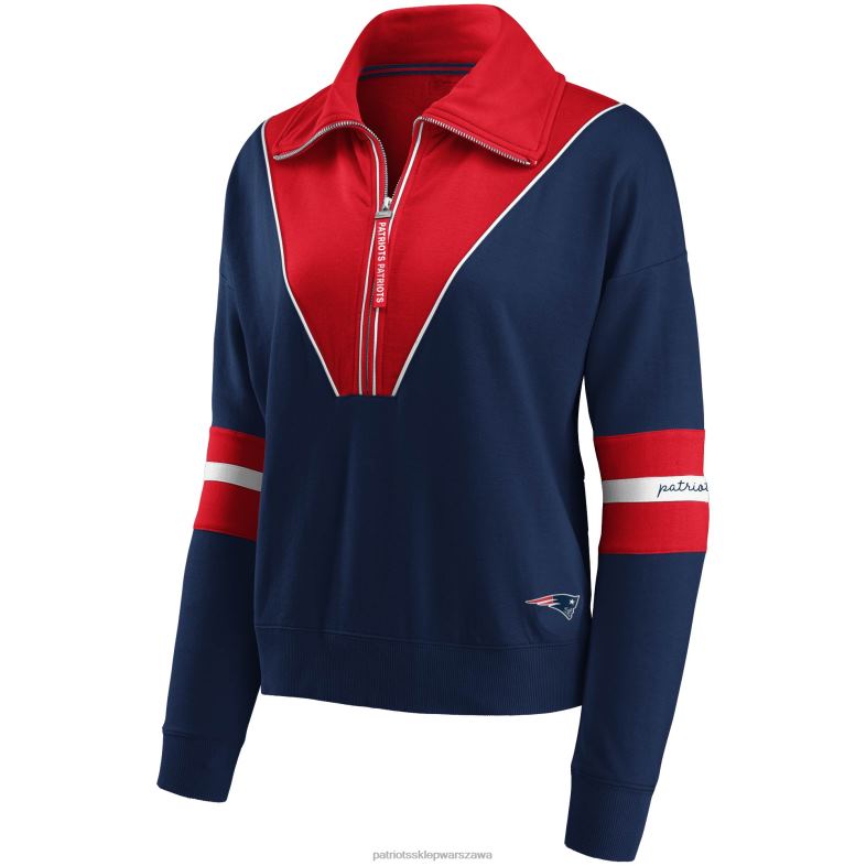 Patriots Jersey kobiety wear by erin andrews granatowa kurtka zapinana na suwak odzież 6RBB933