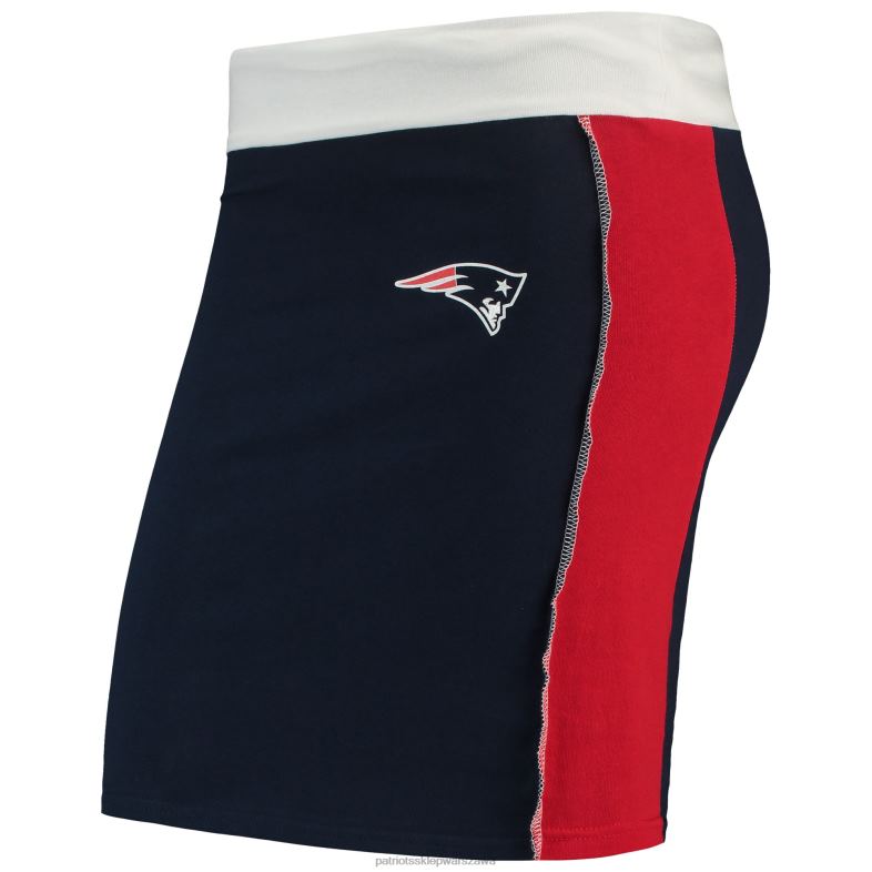 Patriots Jersey kobiety granatowa, zrównoważona, krótka spódniczka refried apparel odzież 6RBB2231
