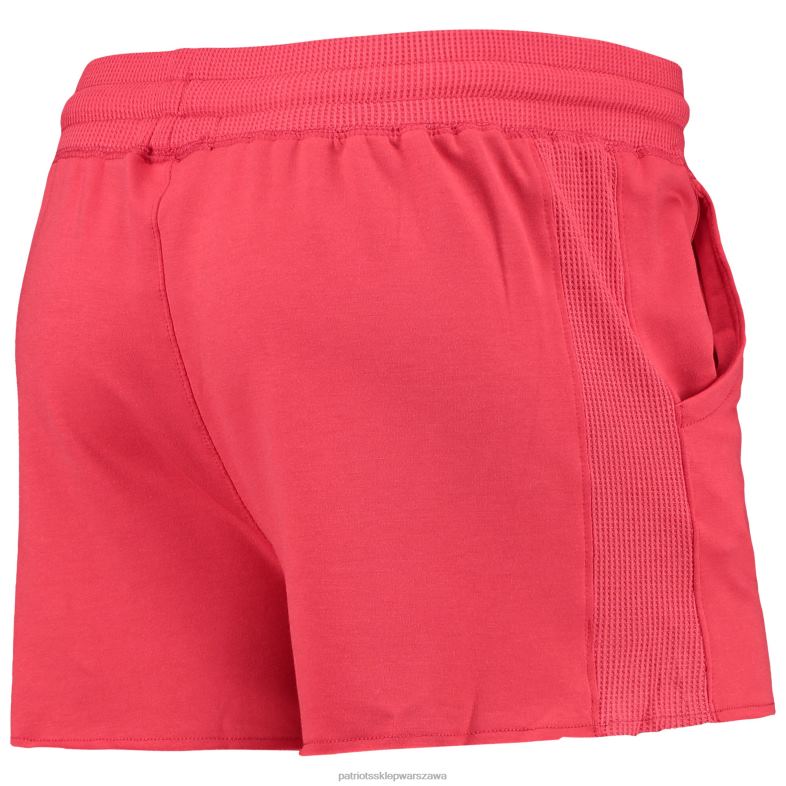 Patriots Jersey kobiety czerwone szorty z potrójną mieszanką fast foodów odzież 6RBB2843