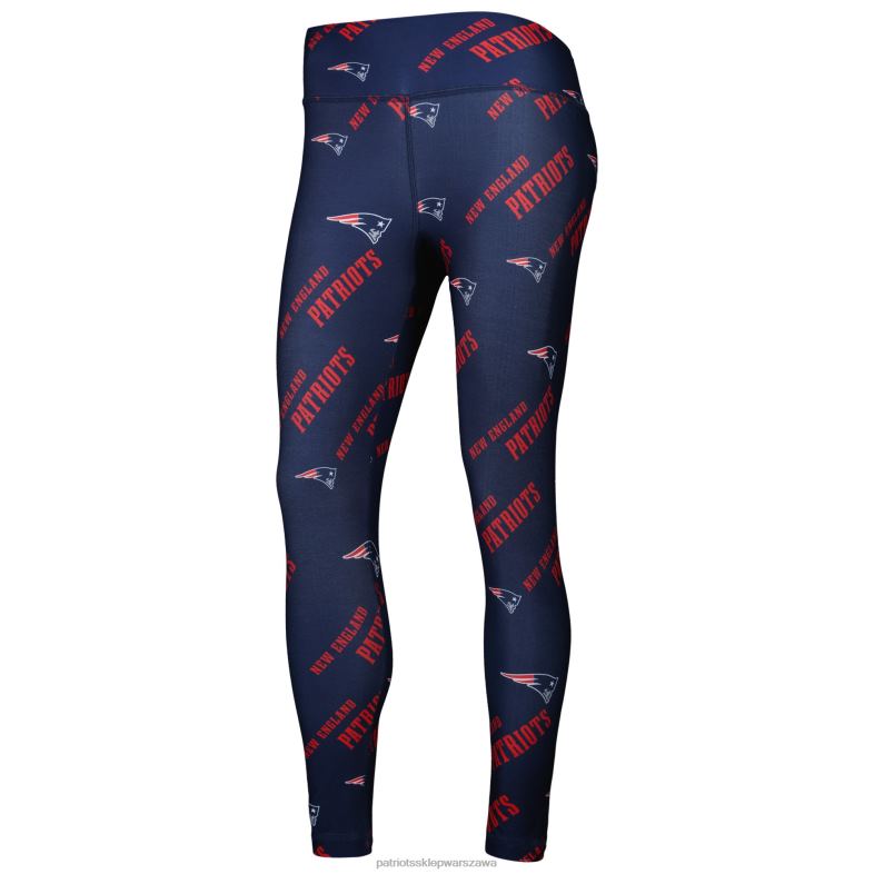 Patriots Jersey kobiety Concepts sportowe granatowe legginsy z nadrukiem na całej powierzchni odzież 6RBB2497