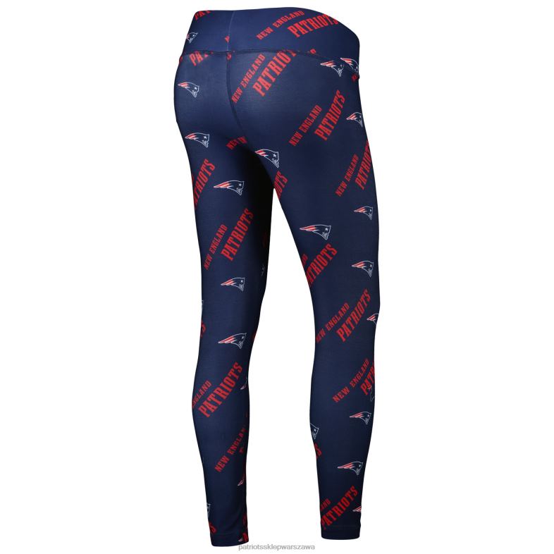 Patriots Jersey kobiety Concepts sportowe granatowe legginsy z nadrukiem na całej powierzchni odzież 6RBB2497