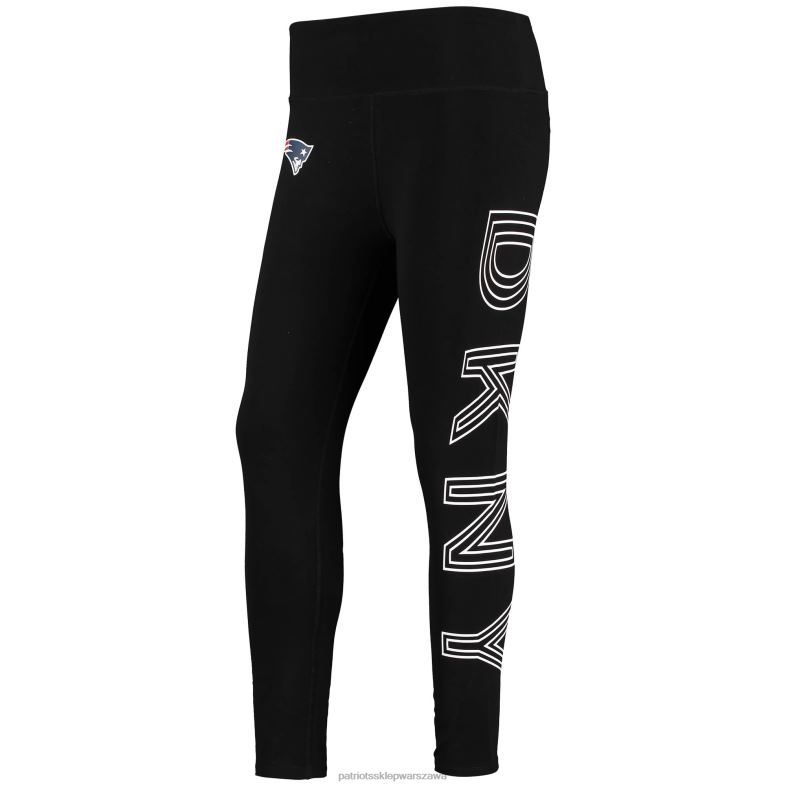 Patriots Jersey kobiety dkny sportowe czarne legginsy z wysokim stanem odzież 6RBB2493