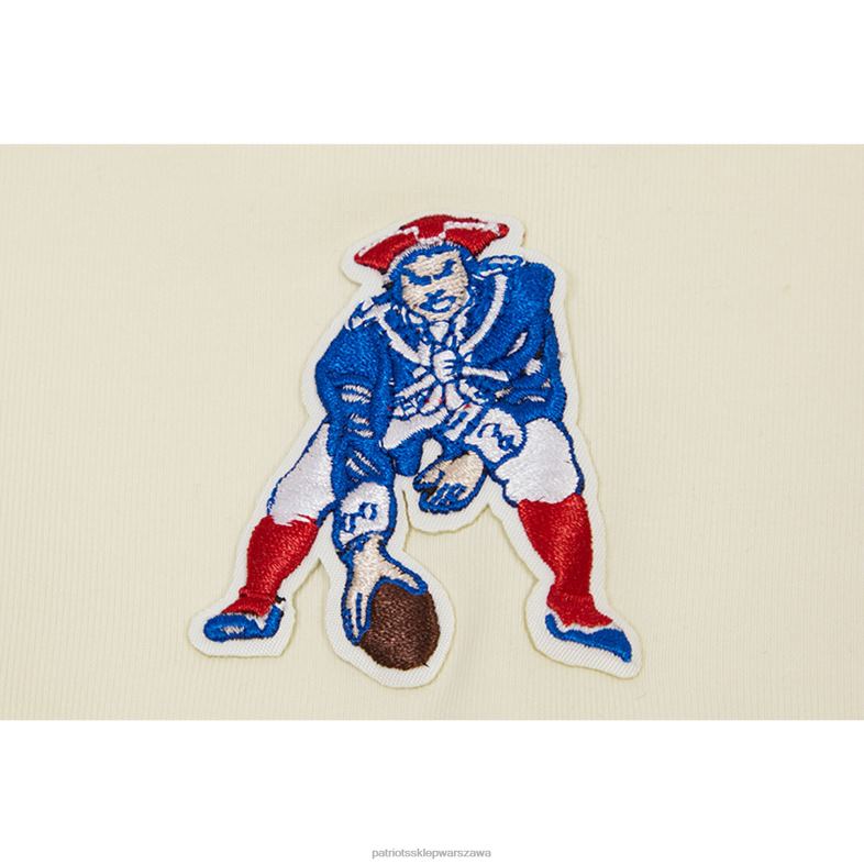 Patriots Jersey kobiety legginsy z dżerseju w kolorze kremowym w stylu retro odzież 6RBB2474