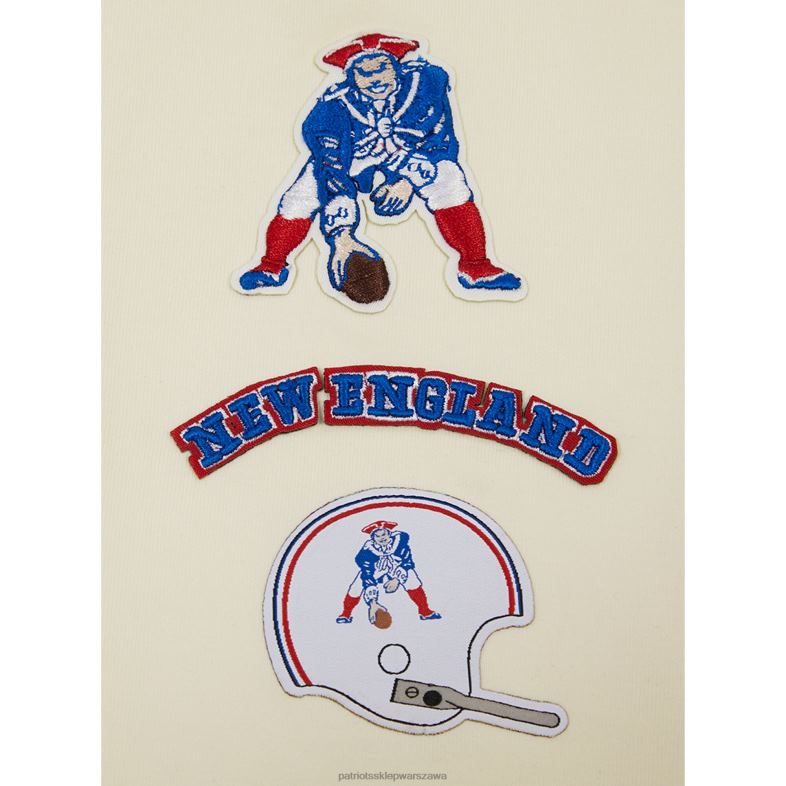 Patriots Jersey kobiety legginsy z dżerseju w kolorze kremowym w stylu retro odzież 6RBB2474