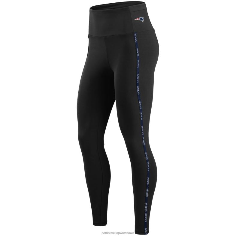 Patriots Jersey kobiety wear by erin andrews czarne legginsy o pełnej długości odzież 6RBB2496