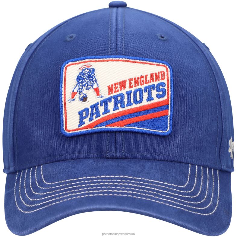 Patriots Jersey mężczyźni 47 – Regulowana czapka z logo royal upland mvp z historycznym logo Akcesoria 6RBB393