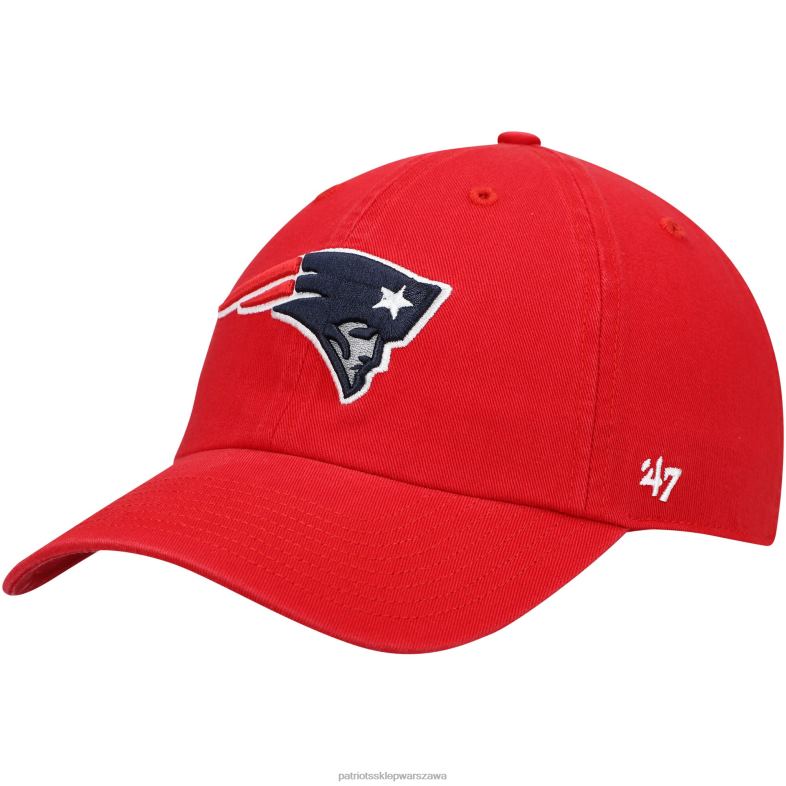 Patriots Jersey mężczyźni 47 czerwona regulowana czapka do czyszczenia wtórnego Akcesoria 6RBB338