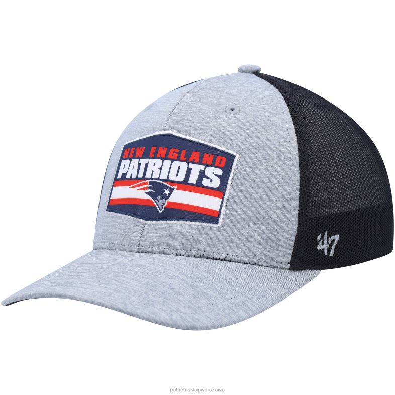 Patriots Jersey mężczyźni 47 flex cap w kolorze melanżowo-szarym/granatowym Akcesoria 6RBB286