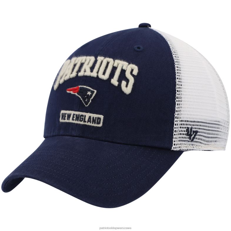 Patriots Jersey mężczyźni 47 granatowo-biała czapka typu snapback Morgantown Trucker Clean Up Akcesoria 6RBB431