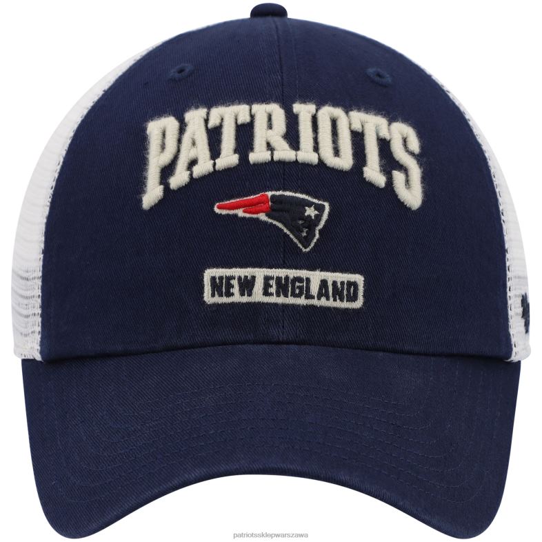 Patriots Jersey mężczyźni 47 granatowo-biała czapka typu snapback Morgantown Trucker Clean Up Akcesoria 6RBB431