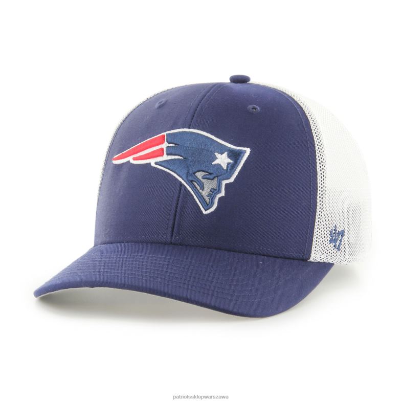 Patriots Jersey mężczyźni 47 granatowo-biała czapka typu trophy trucker flex Akcesoria 6RBB218