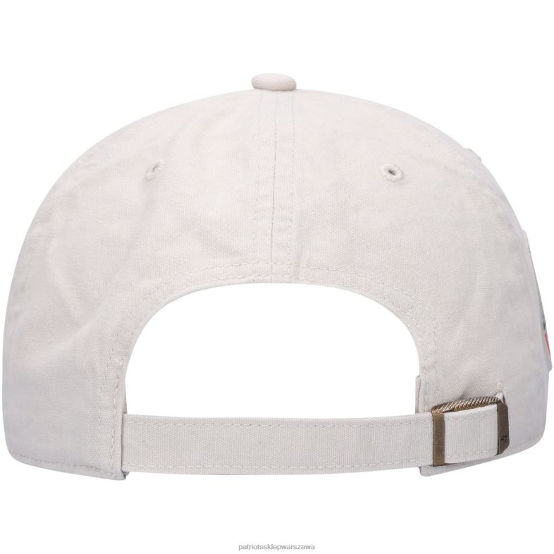 Patriots Jersey mężczyźni 47 kremowo-granatowa regulowana czapka sidestep clean up Akcesoria 6RBB271