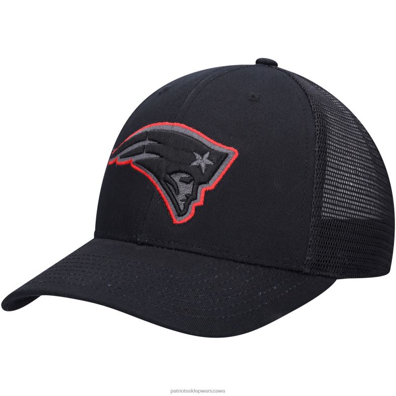 Patriots Jersey mężczyźni Czarna czapka z daszkiem typu trucker Akcesoria 6RBB335