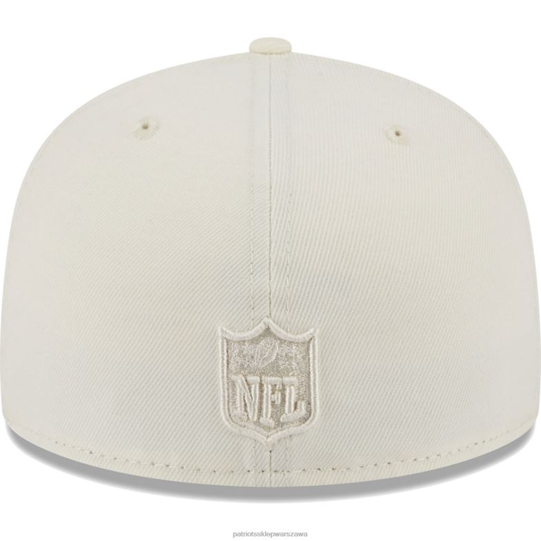 Patriots Jersey mężczyźni Dopasowana czapka New Era w kolorze kremowym 59fifty Akcesoria 6RBB202